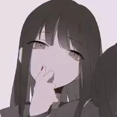 伤感黑白二人闺蜜头像动漫闺蜜头像