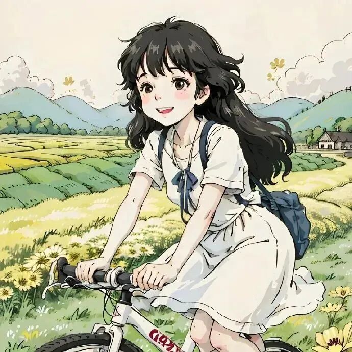 唯美治愈动漫头像女