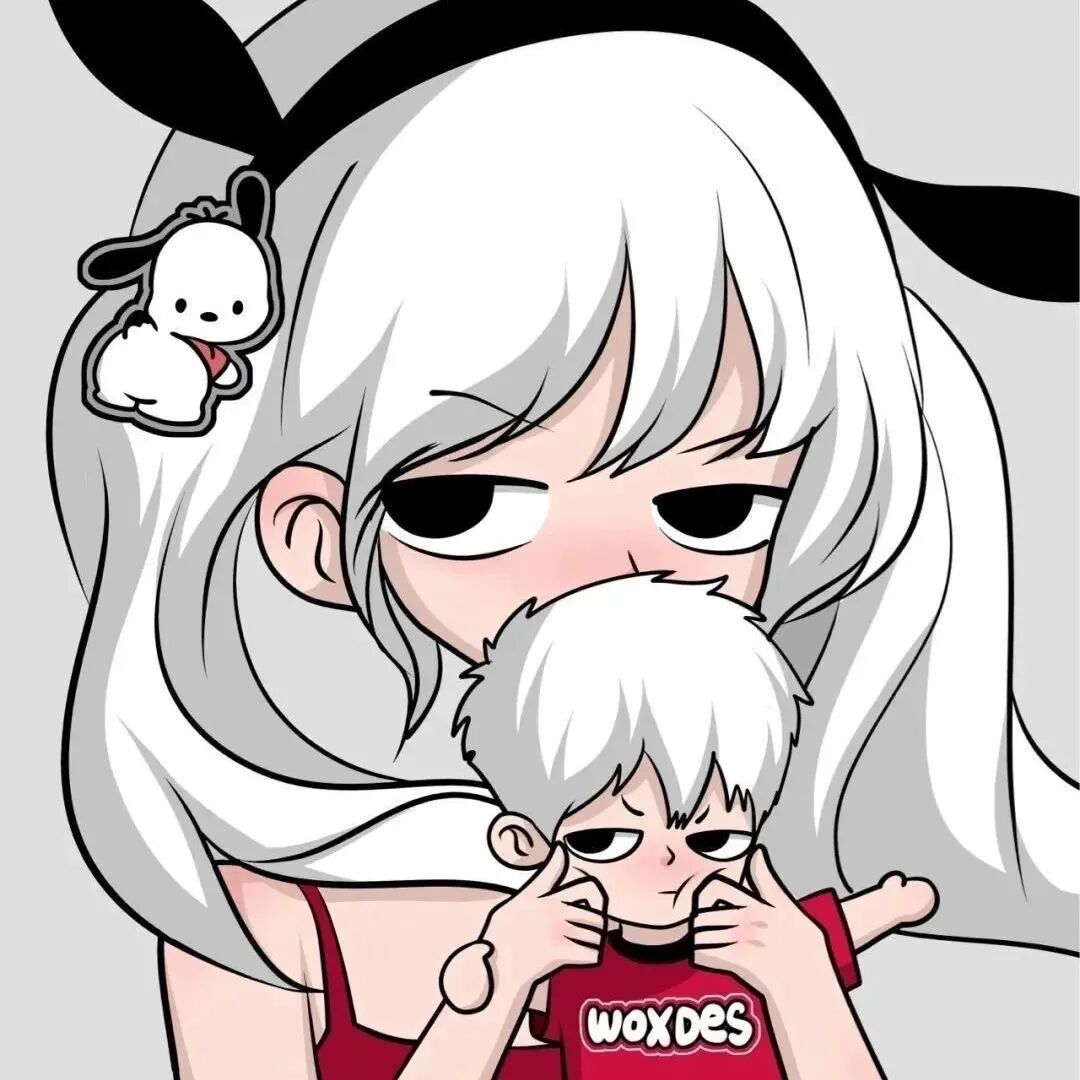 有趣小人动漫情侣头像