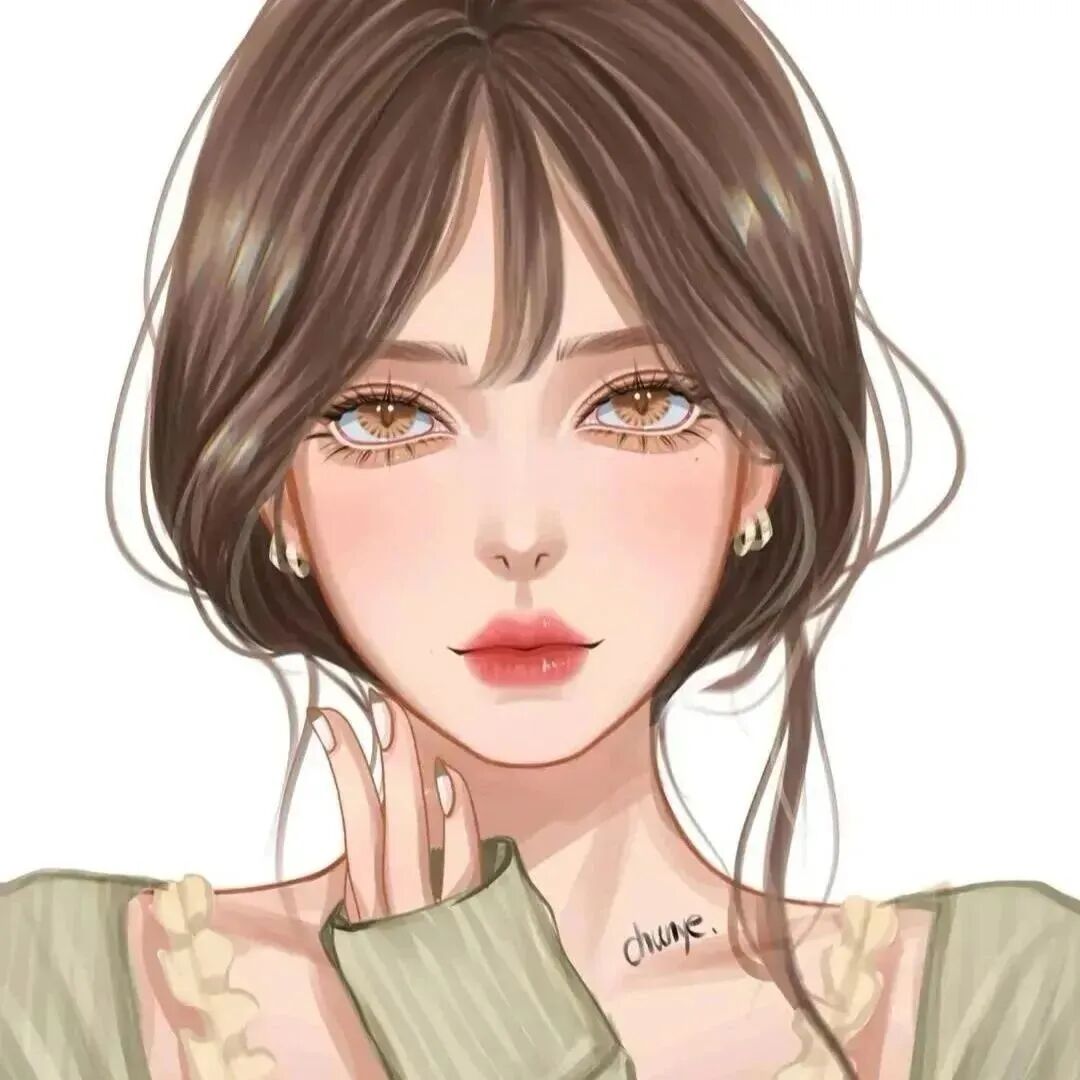 手绘二人闺蜜头像动漫闺蜜头像