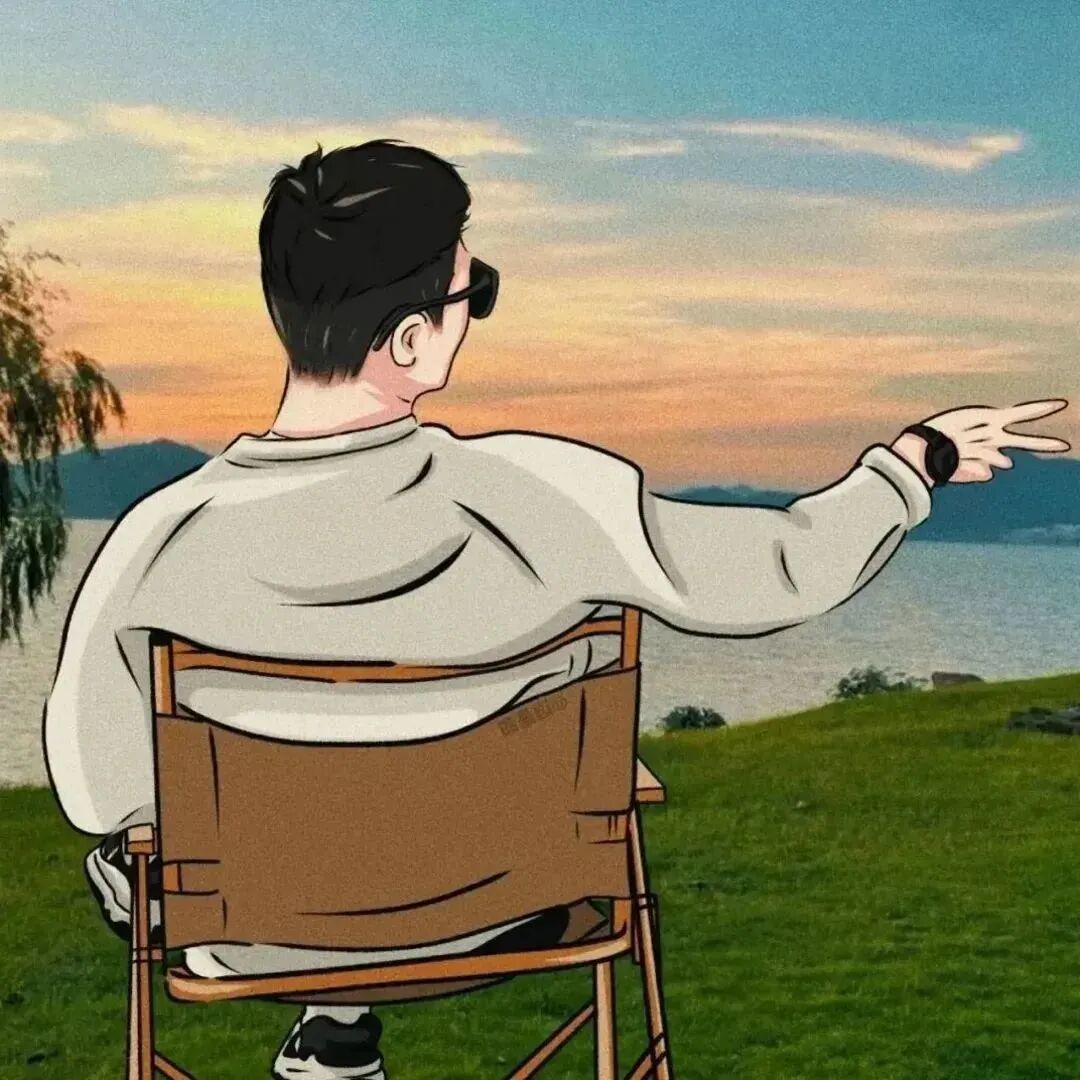 手绘动漫情侣头像