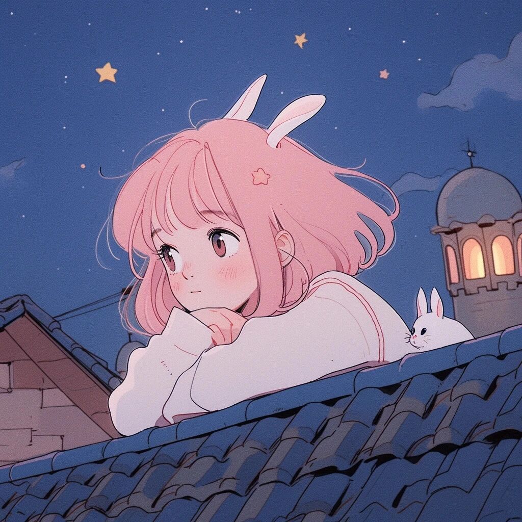 中秋节动漫头像女