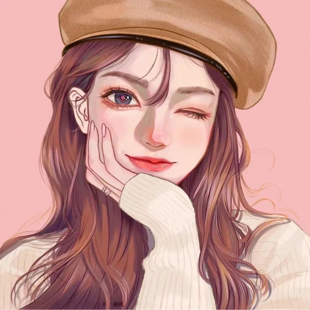 手绘动漫头像女