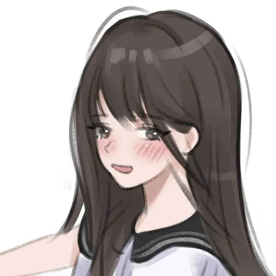 gmtxgb学院风手绘三人闺蜜头像动漫闺蜜头像