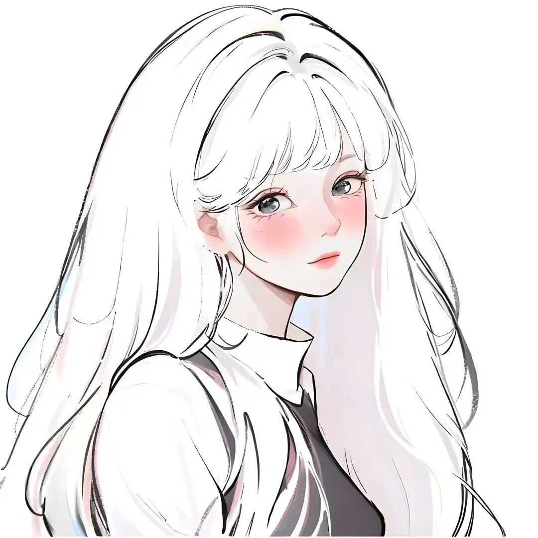 手绘四人闺蜜头像动漫闺蜜头像