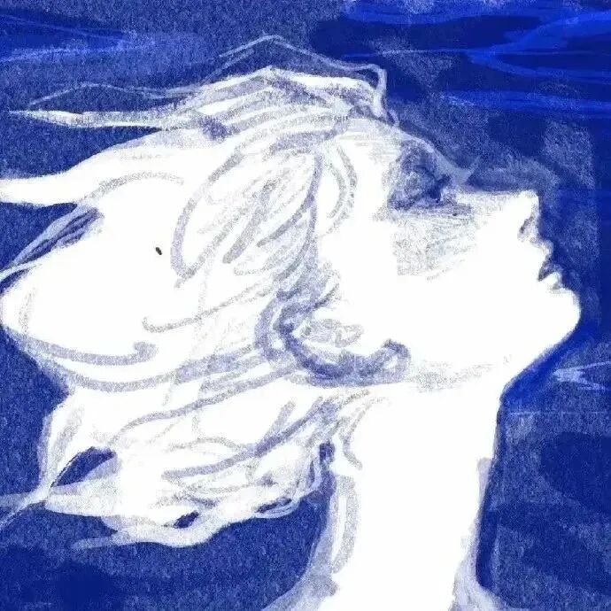 孤独感插画动漫头像男