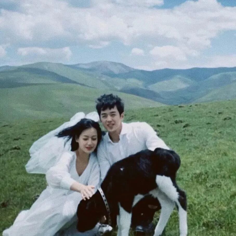 小清新情侣头像真人情侣头像婚纱情侣头像