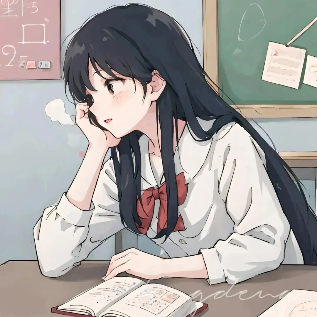 学院风二人闺蜜头像动漫闺蜜头像