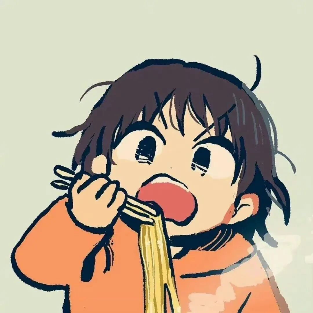qltxvj吃货卡通情侣头像