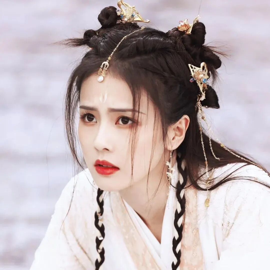 白鹿头像侧脸女生头像