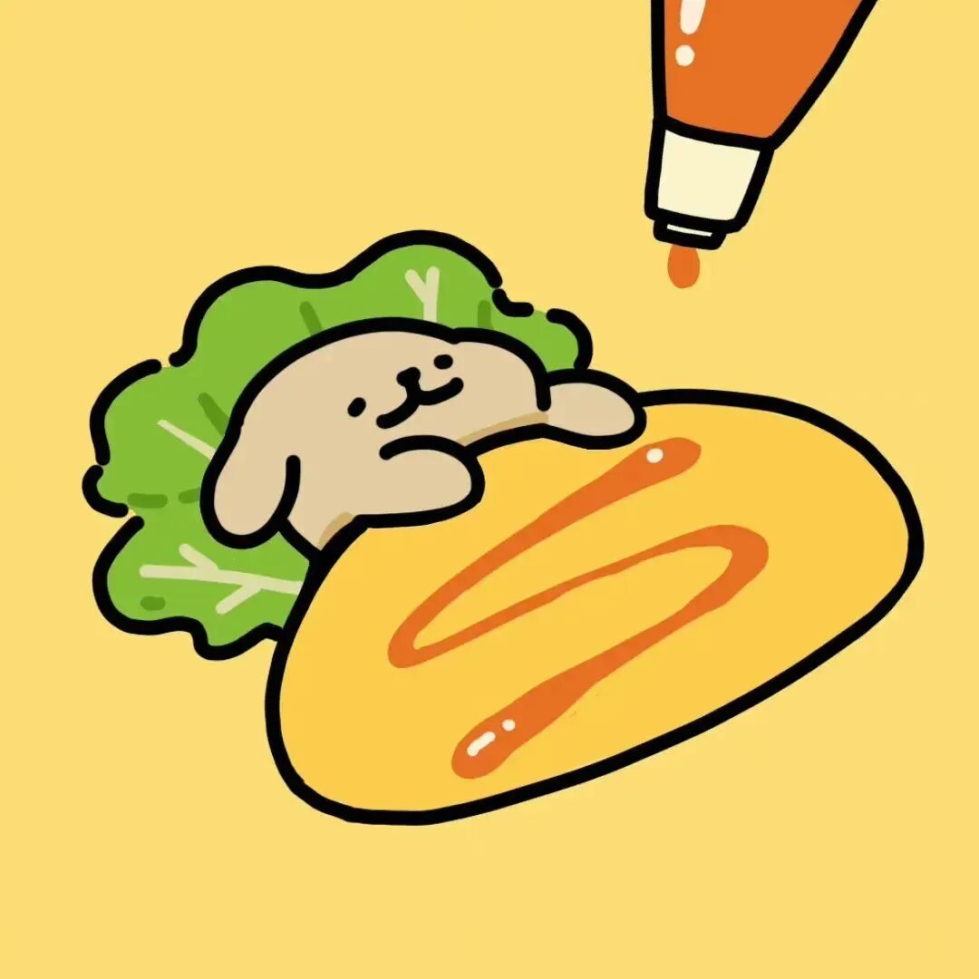 大白菜卡通情侣头像