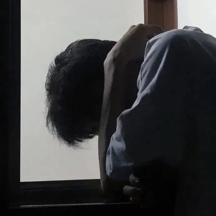 孤独感不露脸男生头像