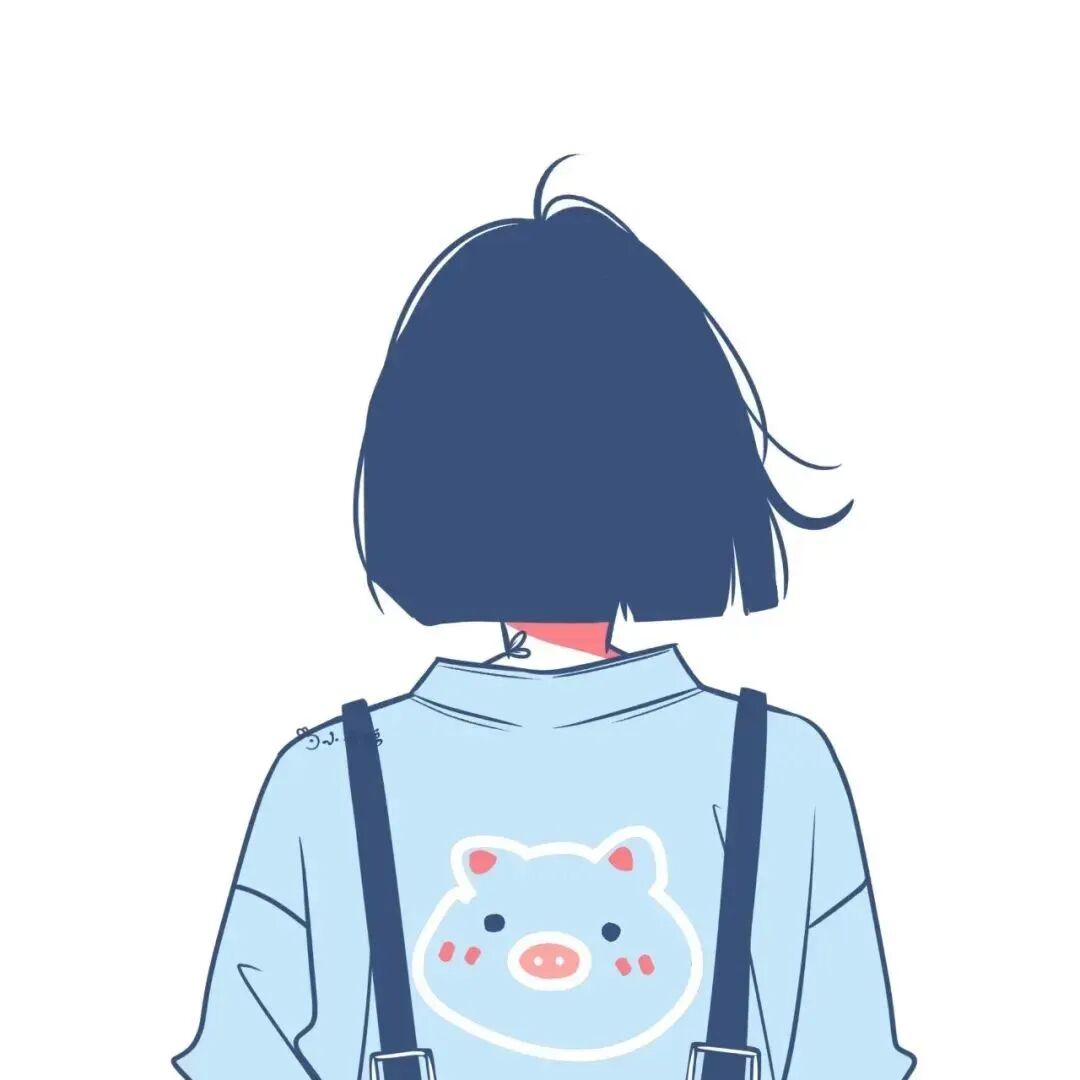 手绘四人闺蜜头像动漫闺蜜头像