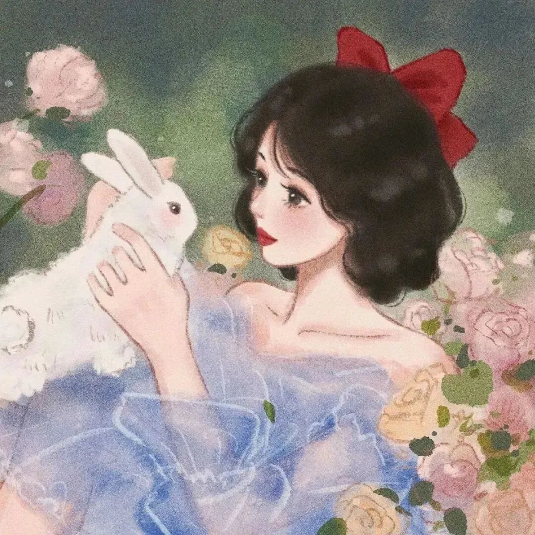 迪士尼公主手绘动漫头像女