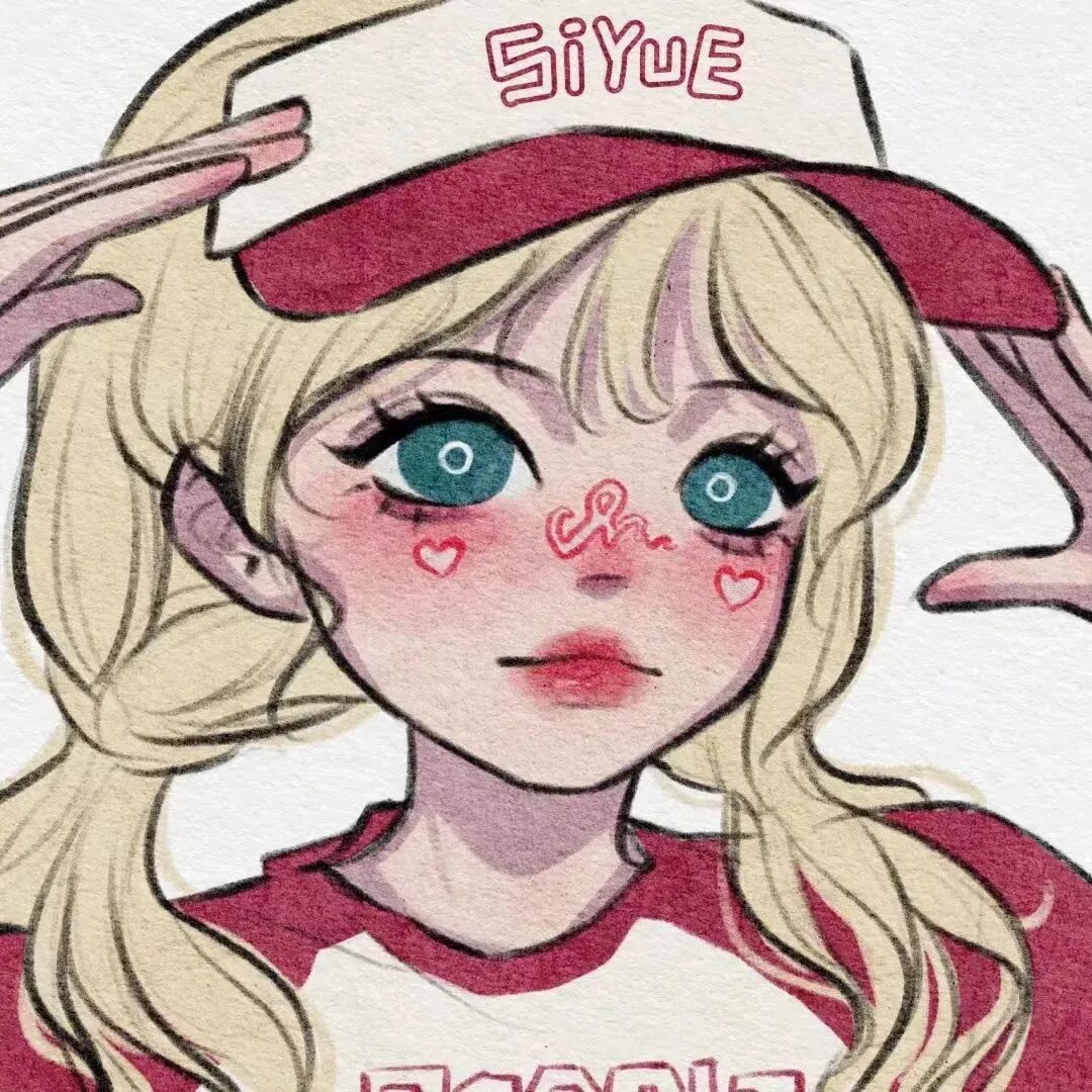 鸭风手绘动漫头像女