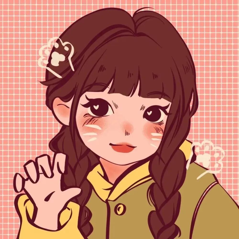 鸭风手绘动漫头像女