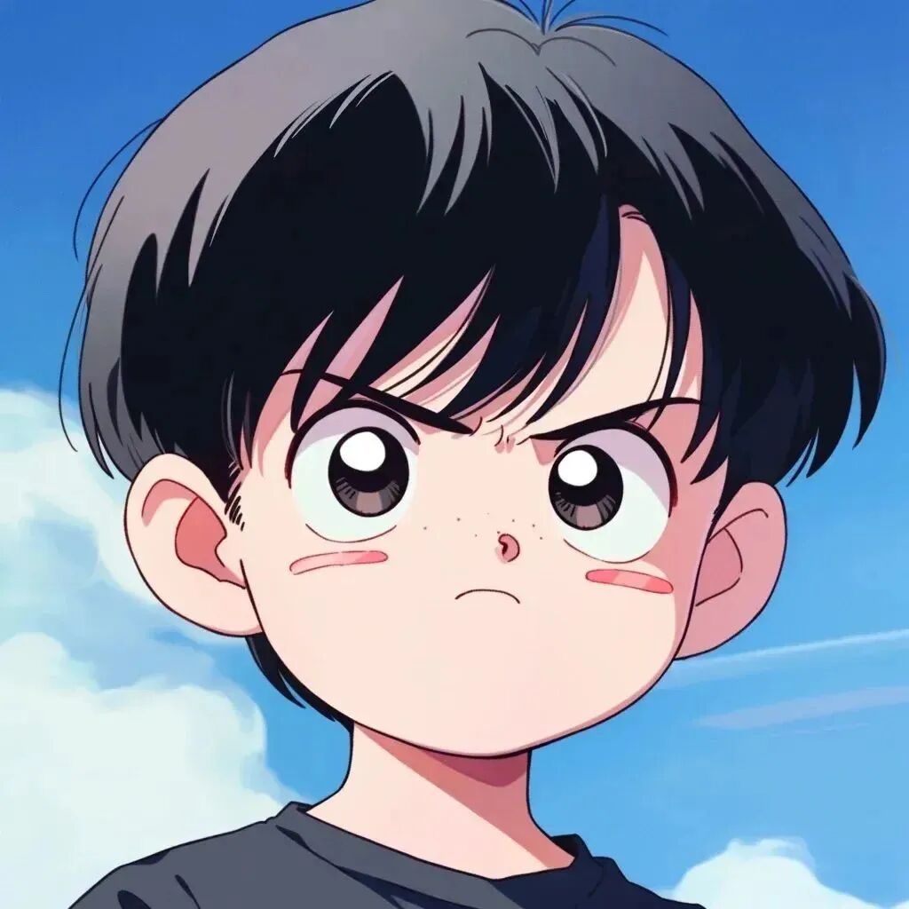生气动漫情侣头像
