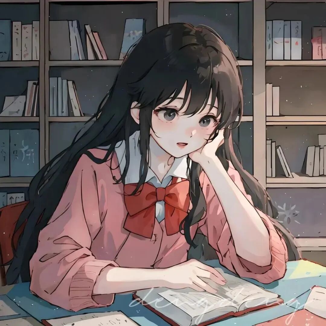 学院风二人闺蜜头像动漫闺蜜头像