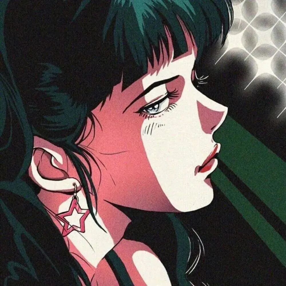 很飒旧漫动漫头像女