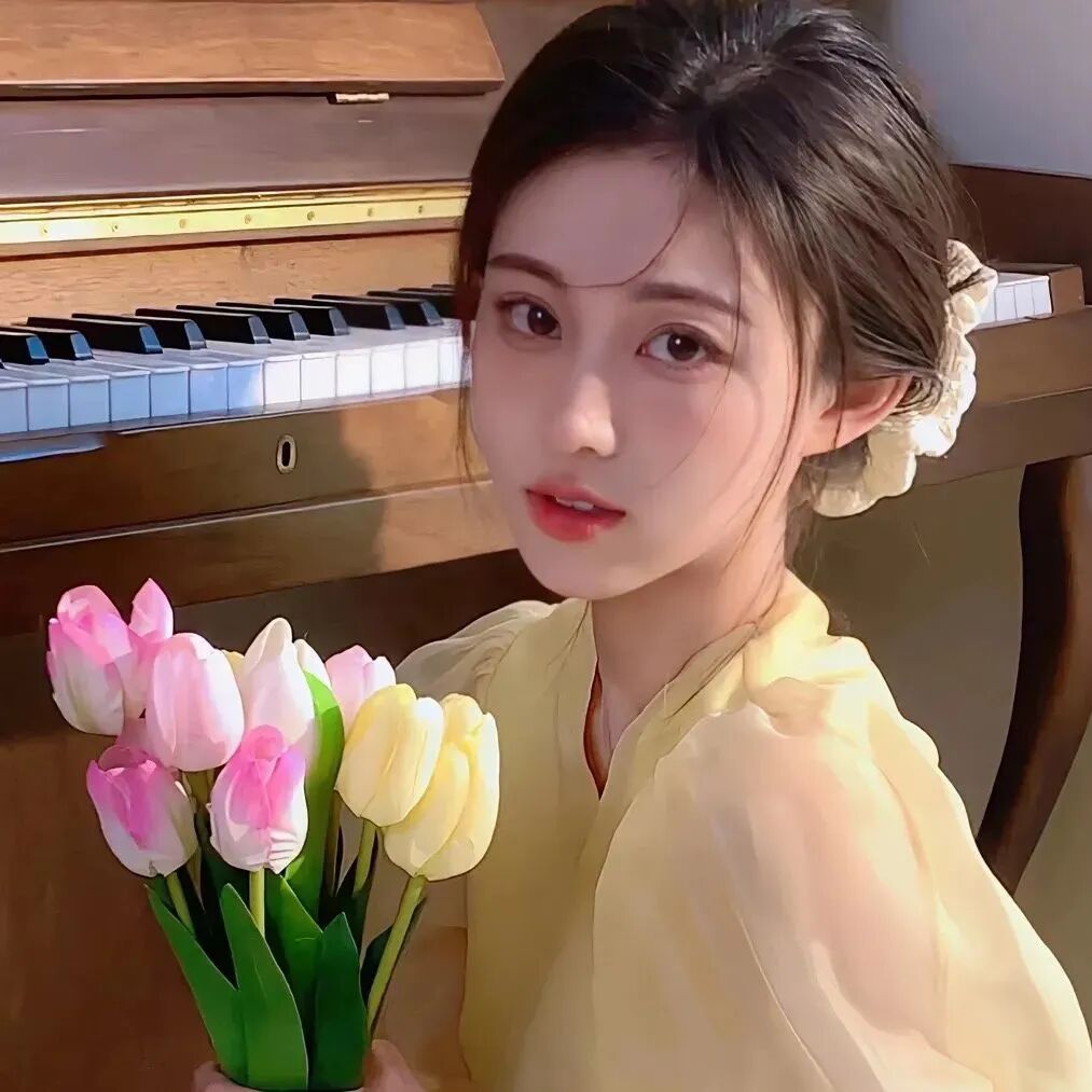 鲜花女生头像