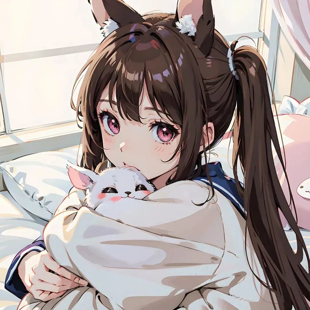 可爱猫系动漫头像女
