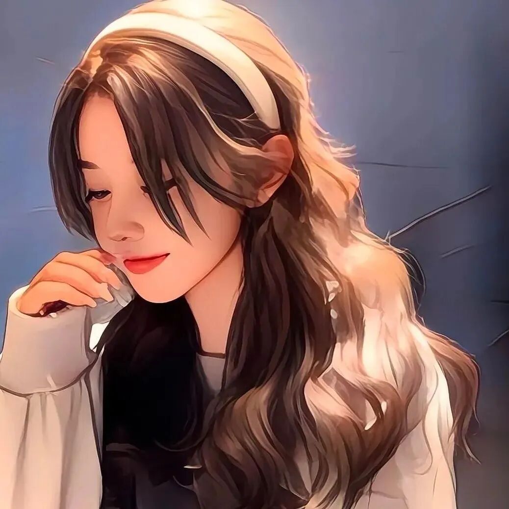 手绘女生头像