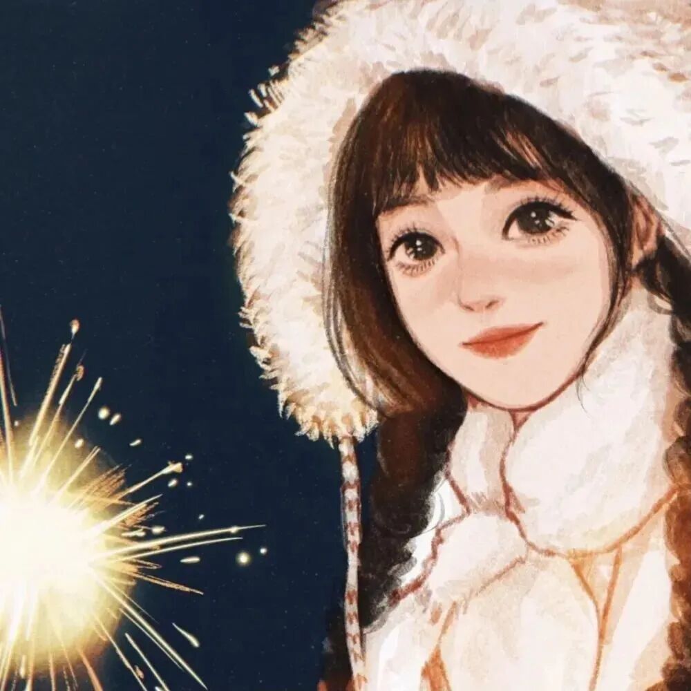 手绘动漫头像女