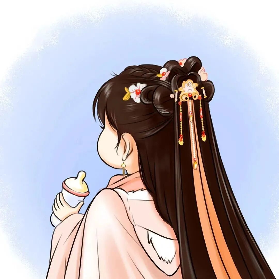 可爱手绘二人闺蜜头像动漫闺蜜头像