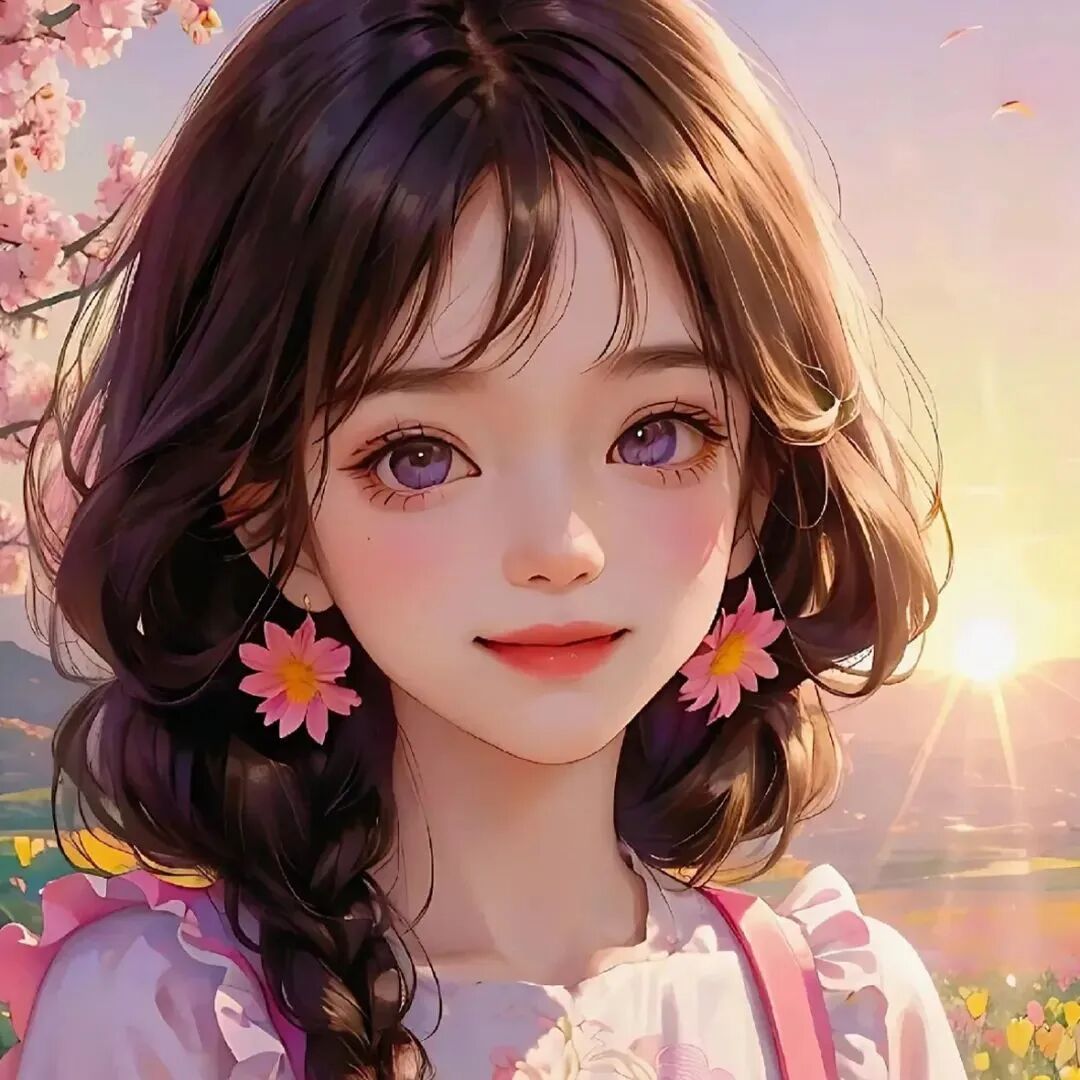 唯美治愈爱笑四人闺蜜头像动漫闺蜜头像