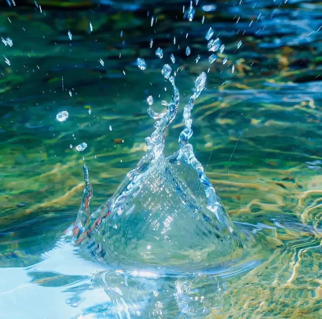 小清新水花背景图