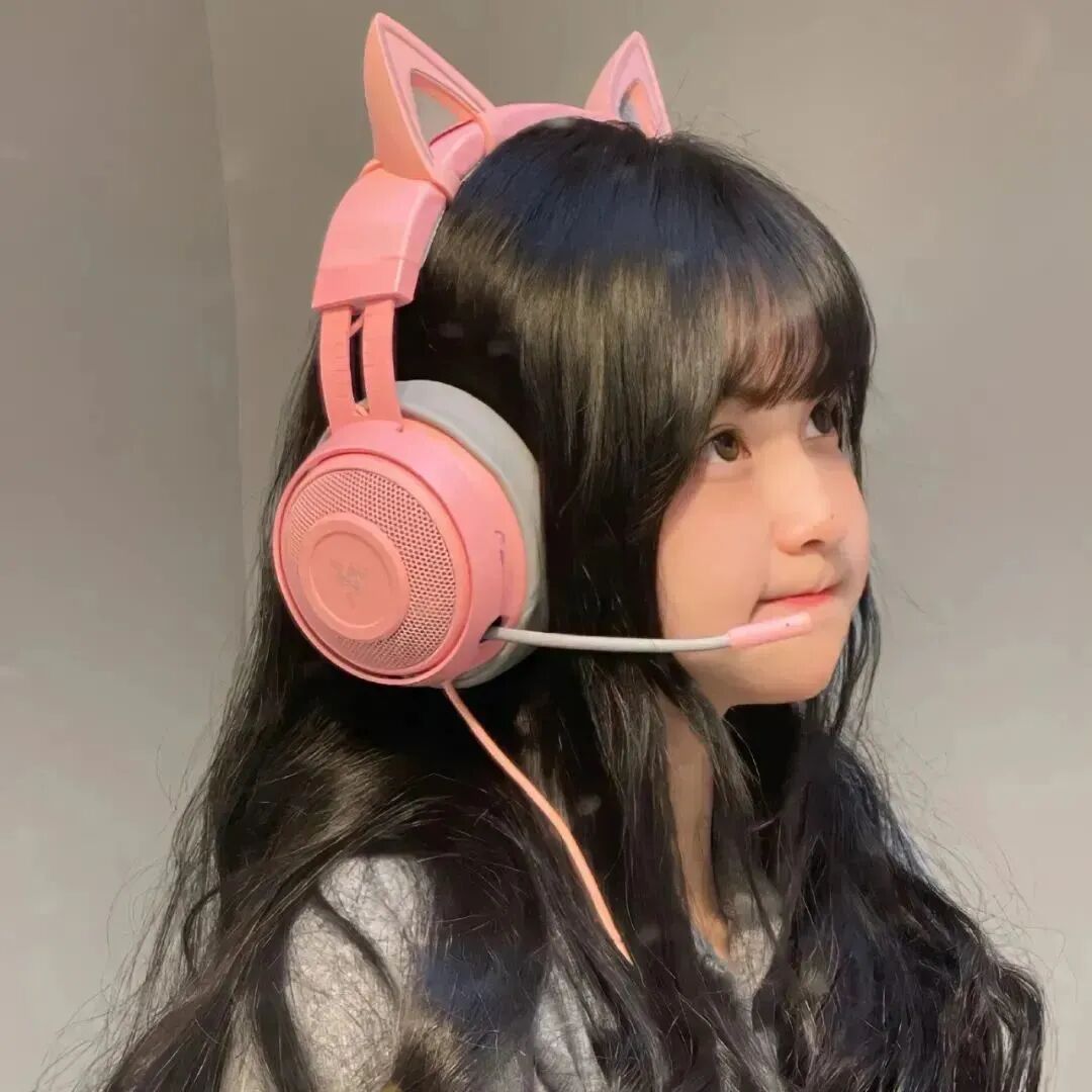 可爱侧脸女生头像