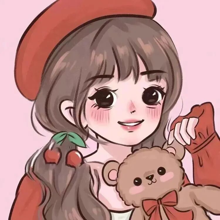 可爱手绘动漫头像女