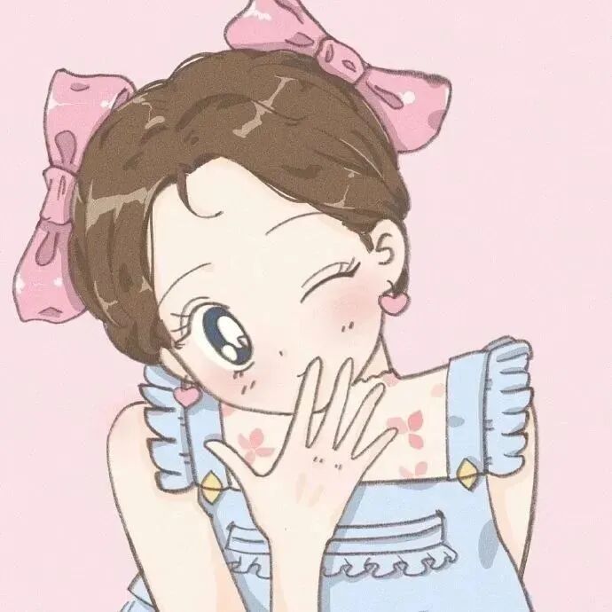蝴蝶结动漫头像女