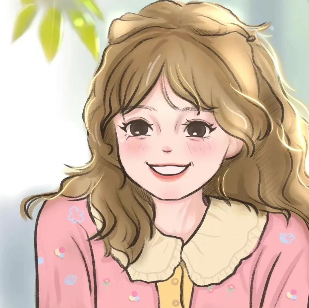 小清新手绘三人闺蜜头像动漫闺蜜头像
