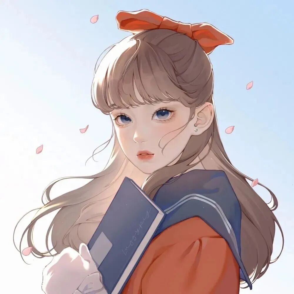 唯美手绘动漫头像女