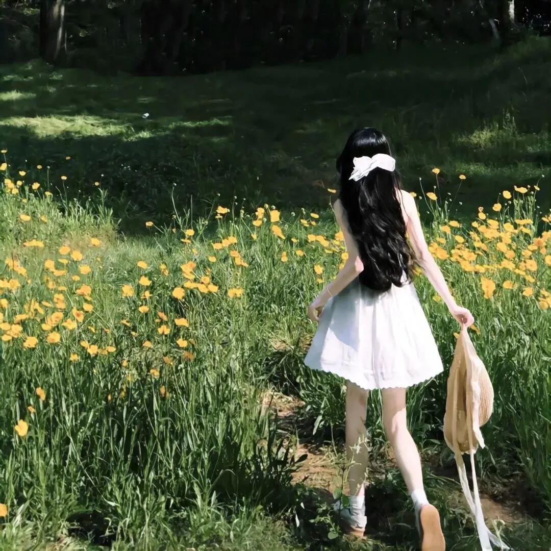 小清新不露脸女生头像