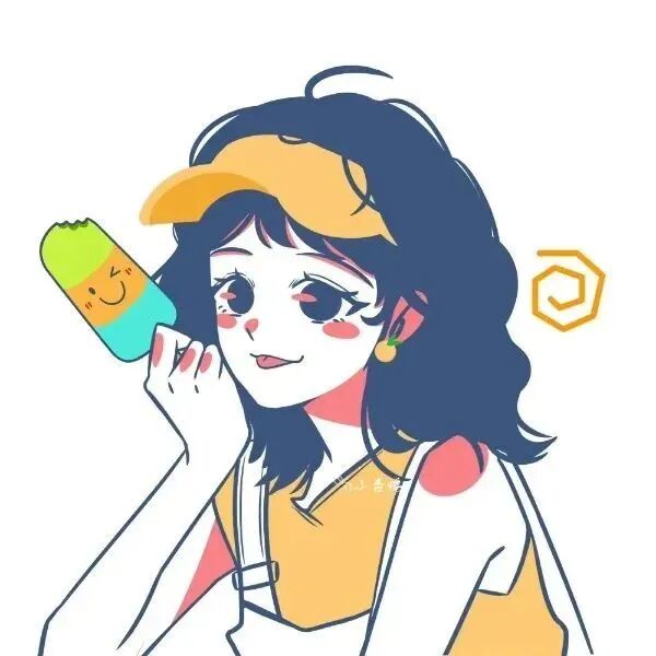 冰棒夏天手绘六人闺蜜头像动漫闺蜜头像