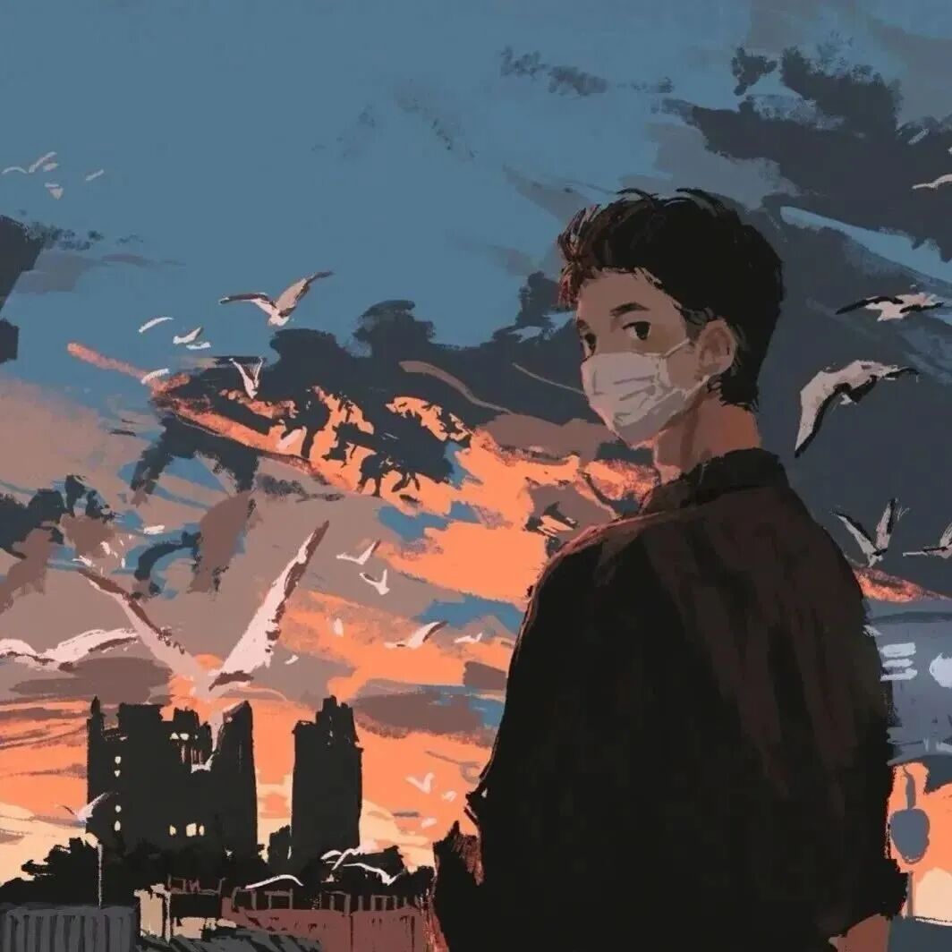 唯美动漫情侣头像