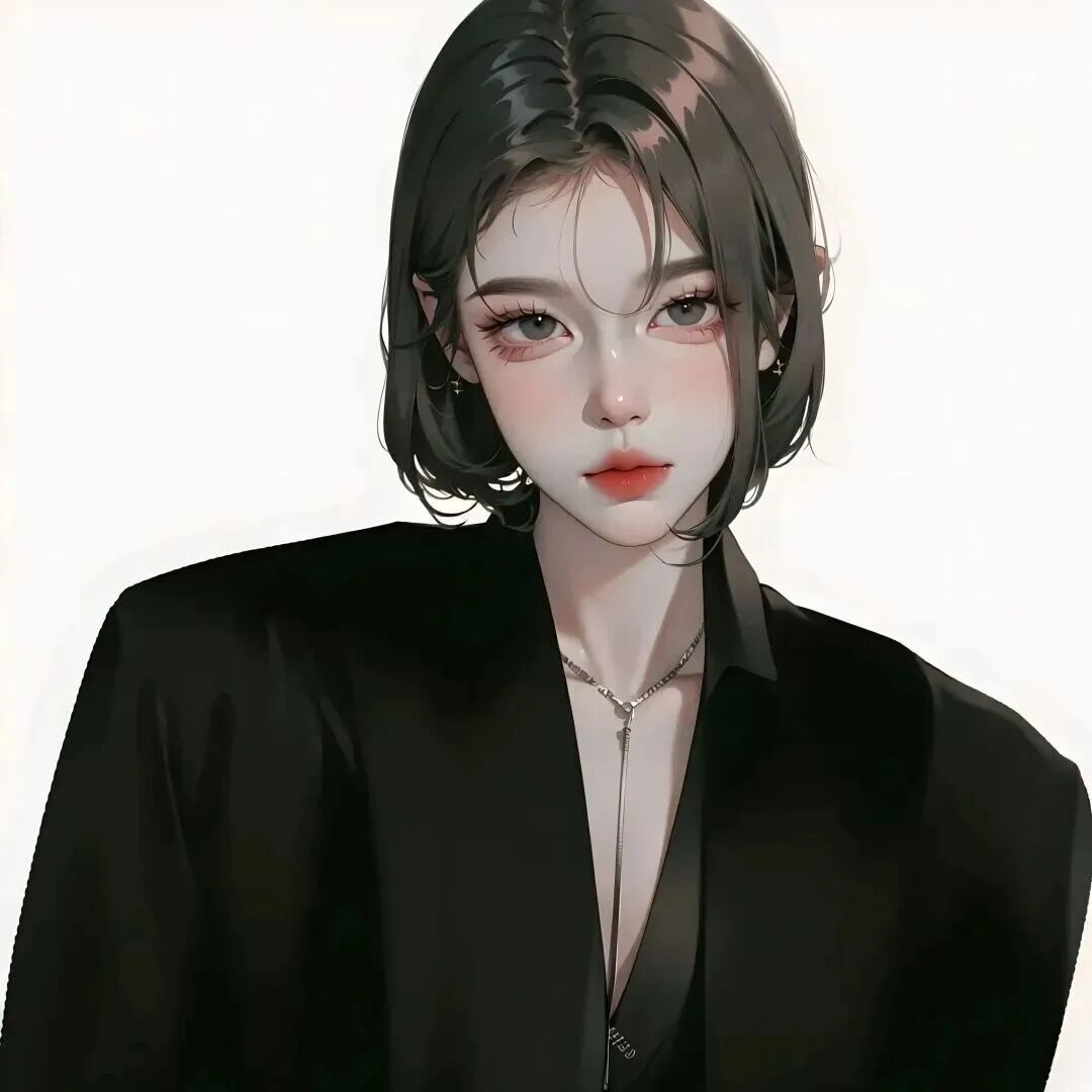 手绘酷酷动漫头像女