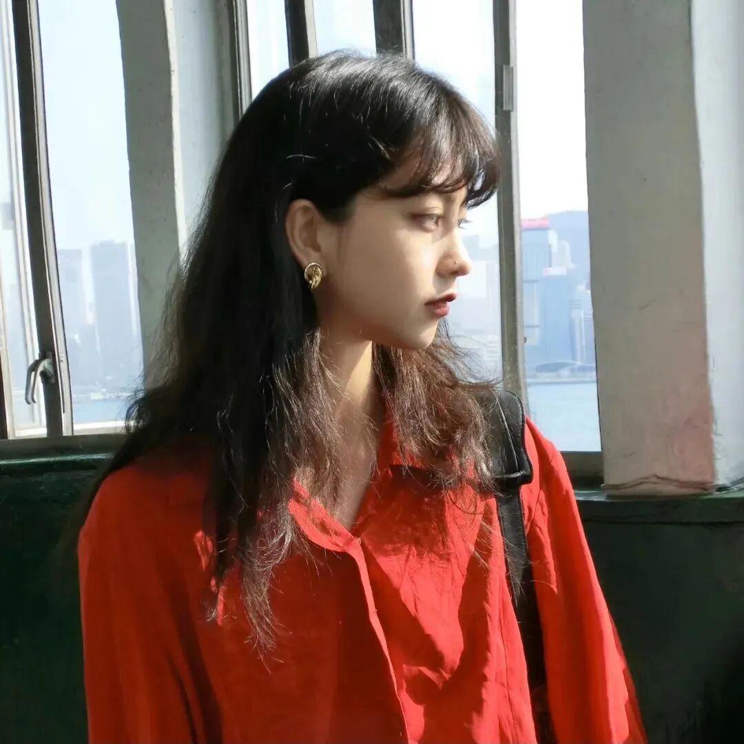 氛围感侧脸女生头像