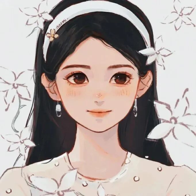 手绘动漫头像女