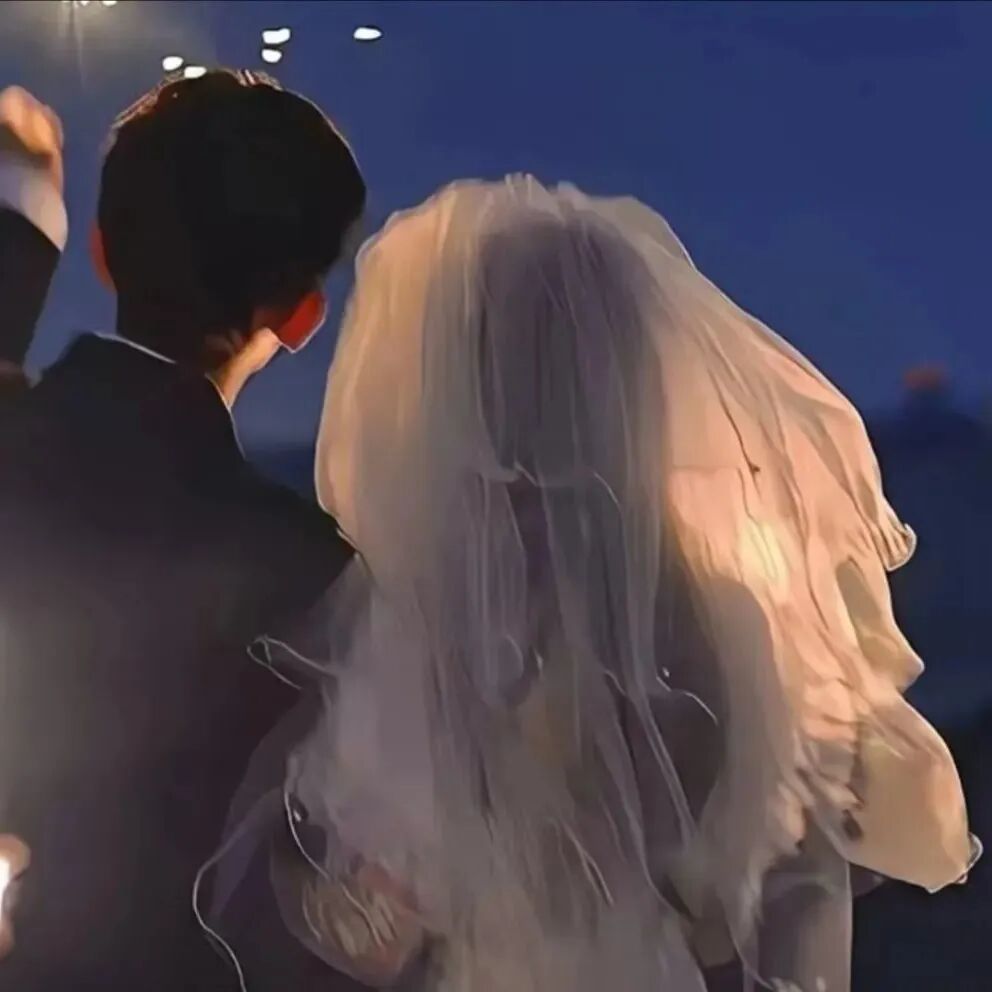 婚纱真人情侣头像