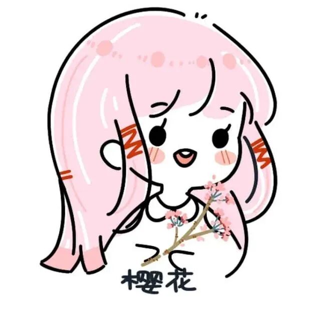 可爱带字手绘十人闺蜜头像动漫闺蜜头像