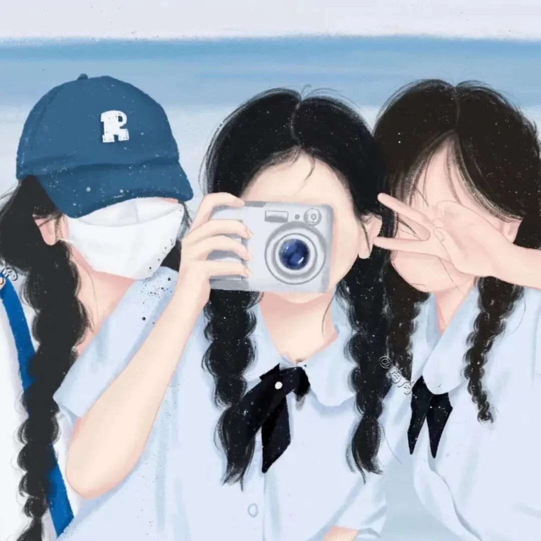 三人闺蜜头像动漫闺蜜头像