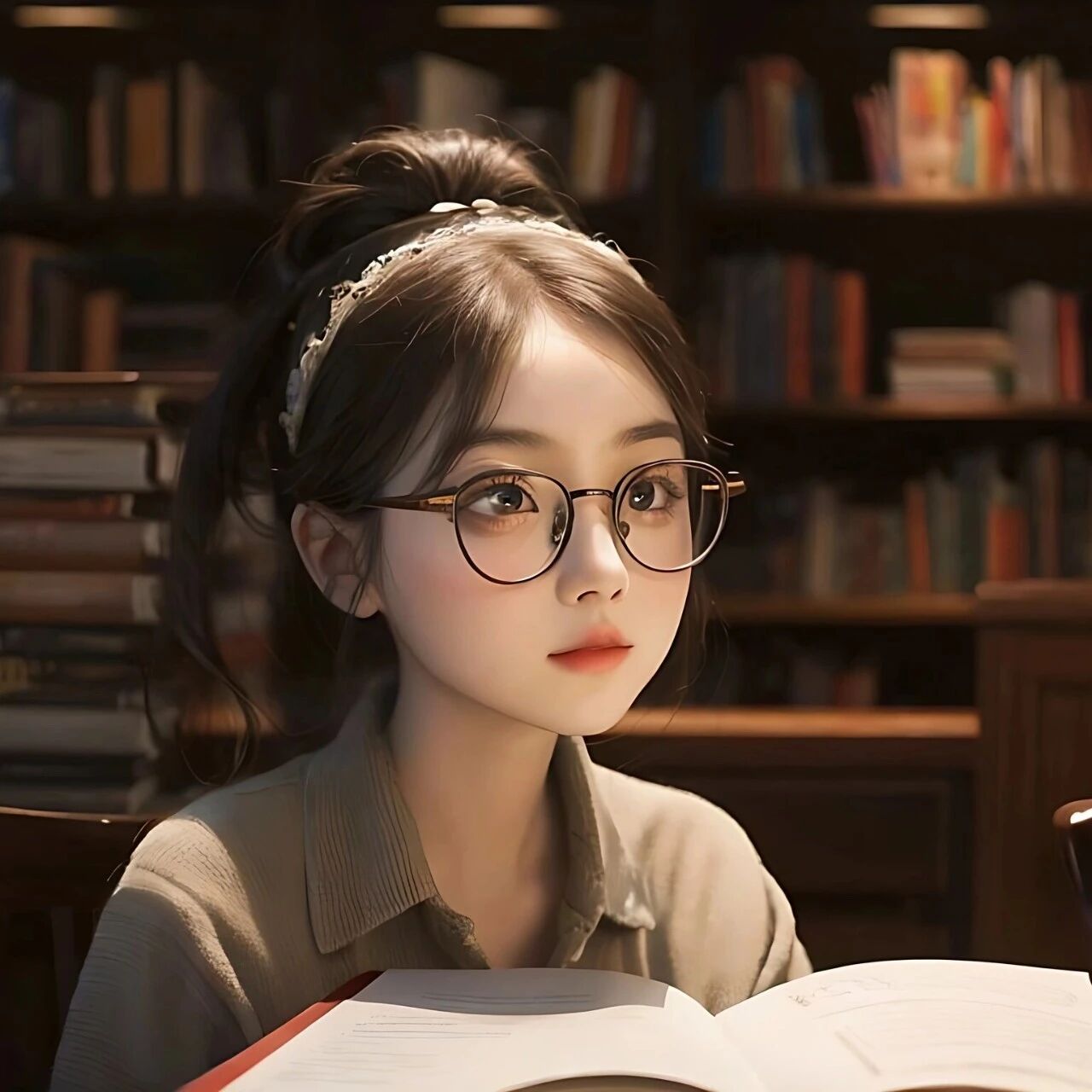 文静AI立体动漫头像女