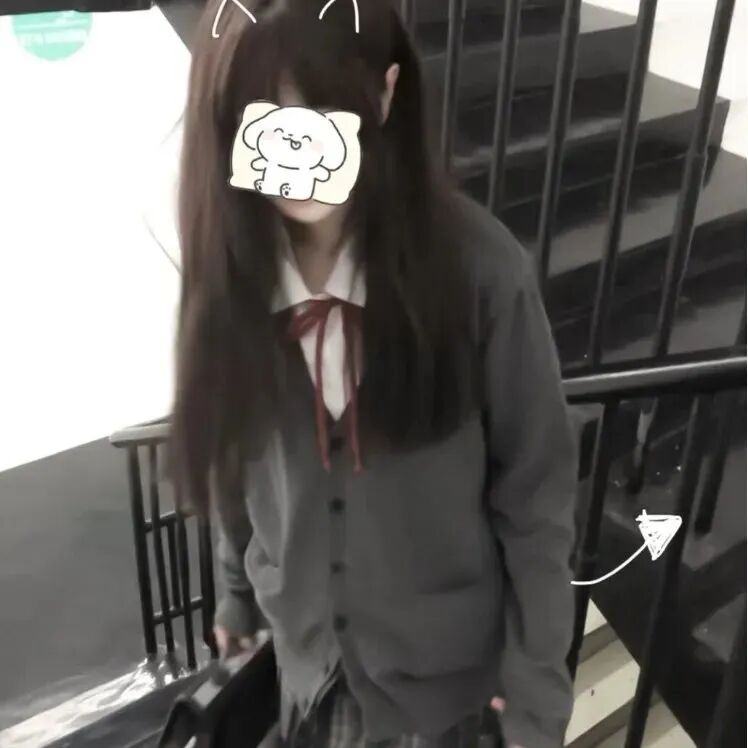 学院风不露脸女生头像