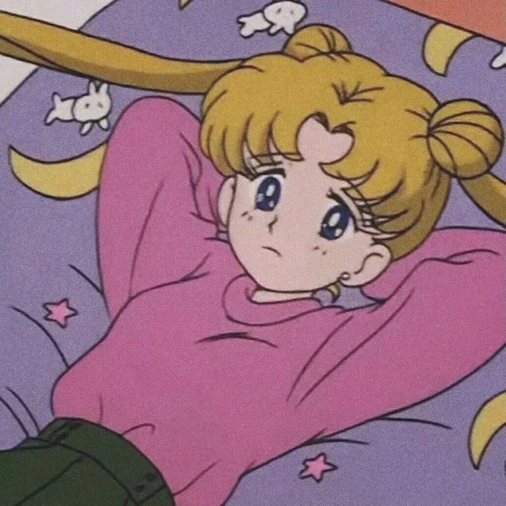 躺着美少女战士动漫头像女
