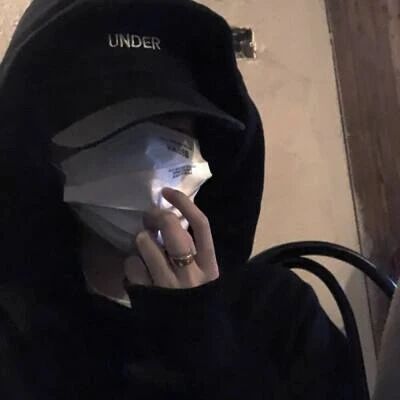 休闲帽口罩不露脸男生头像