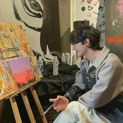 帅气侧脸男生头像