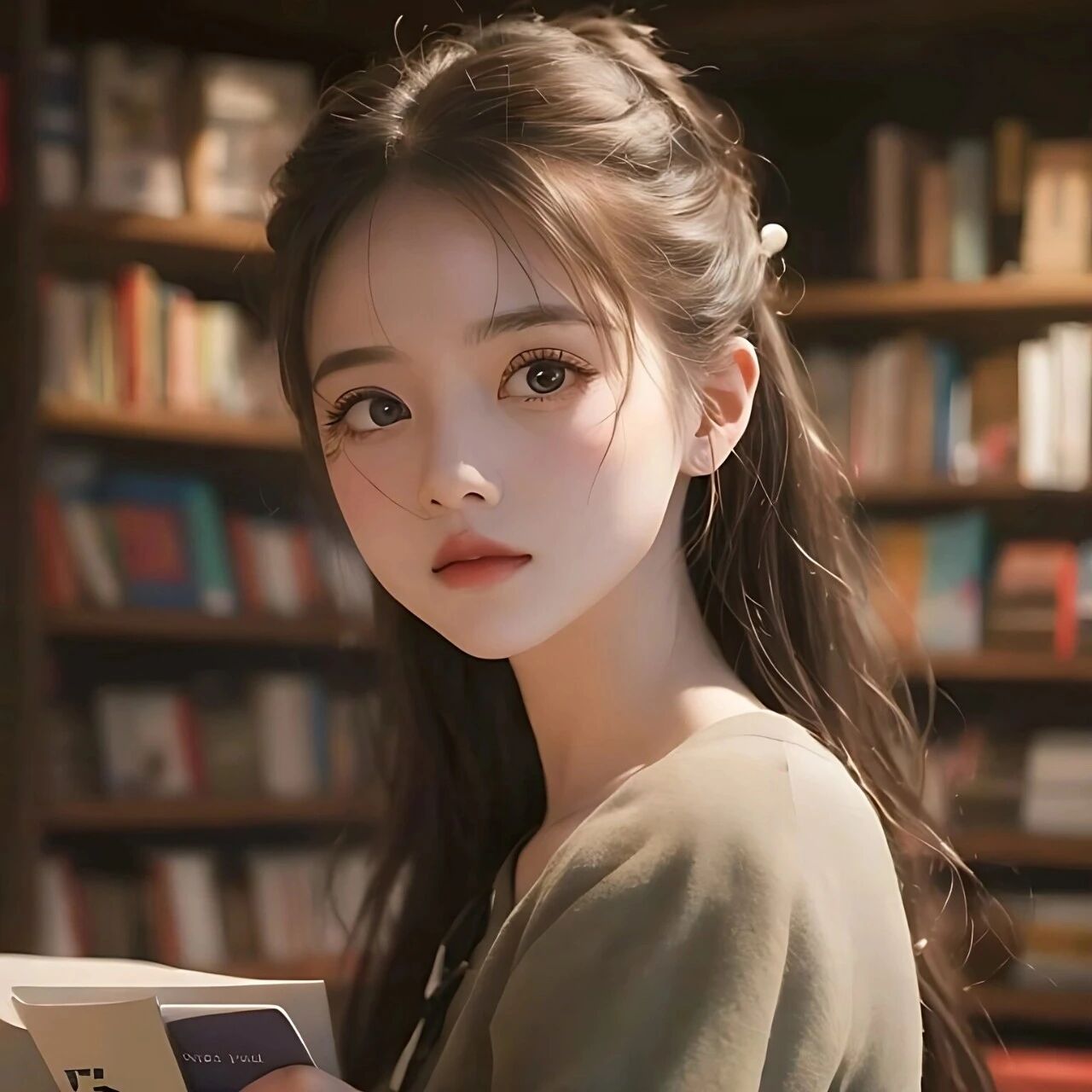 文静AI立体动漫头像女